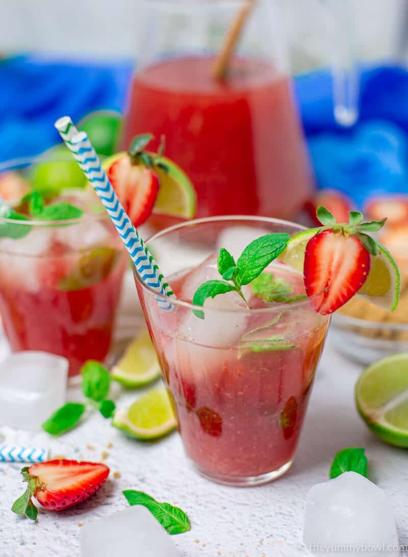 Strawberry Mint Iced Tea