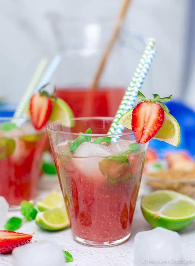 Strawberry Mint Iced Tea