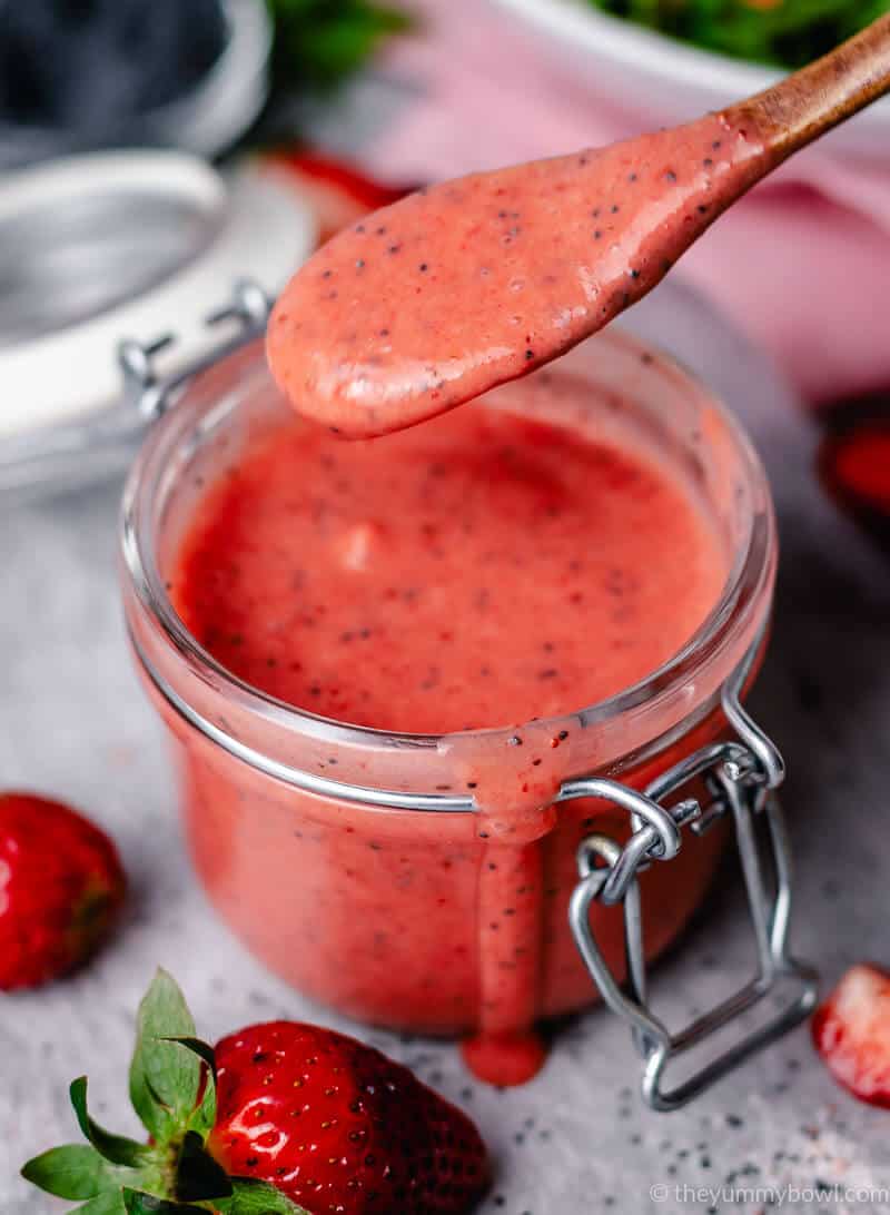 Strawberry Poppyseed Salad Dressing (Strawberry Vinaigrette)