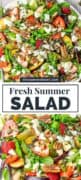 Summer Salad With Strawberries, Pecans And Plums