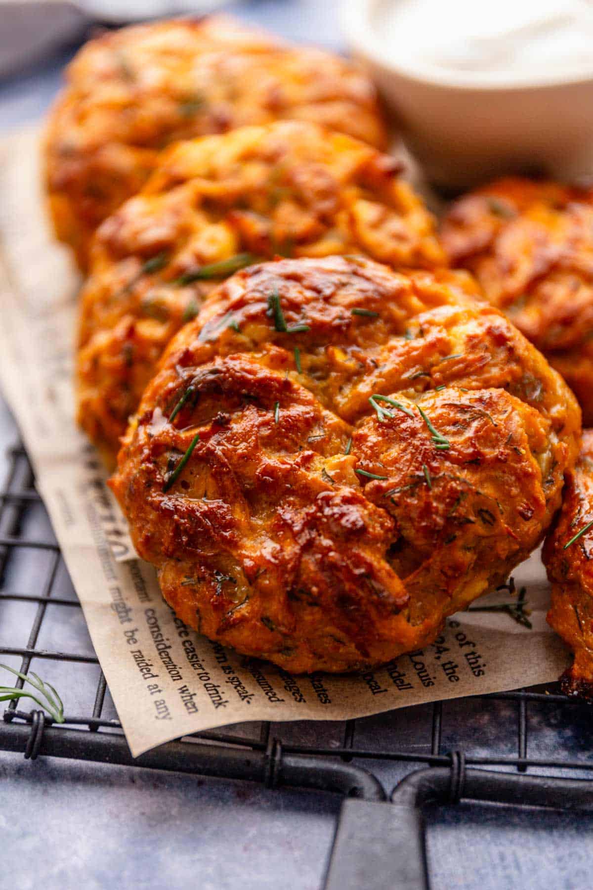 sweet potato fritters.