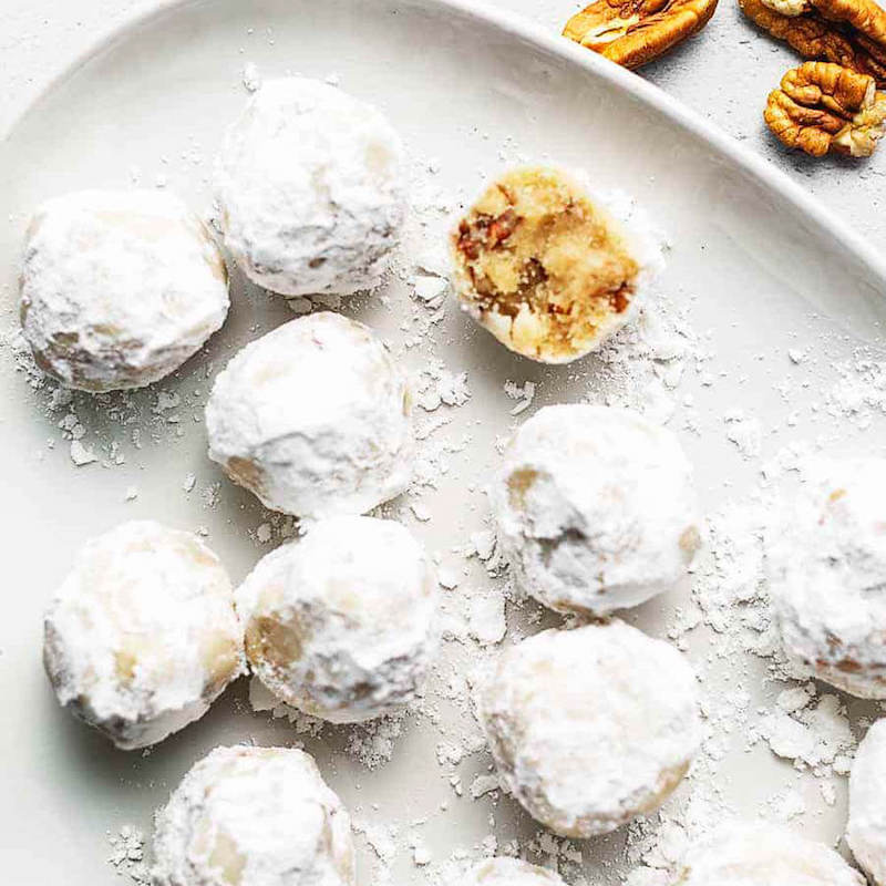 Keto Snowball Christmas Cookies