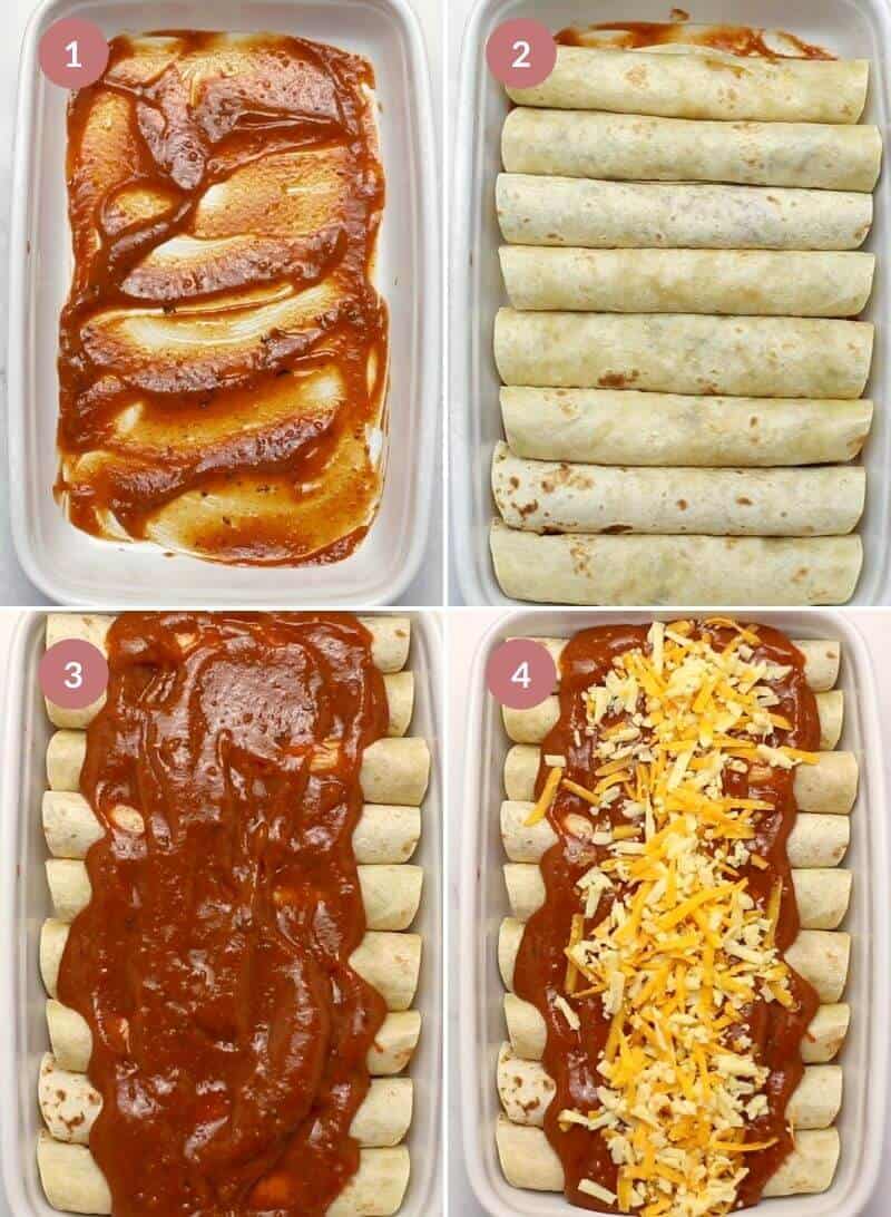 Vegetarian Enchiladas (with Black Bean and Sweet Corn)