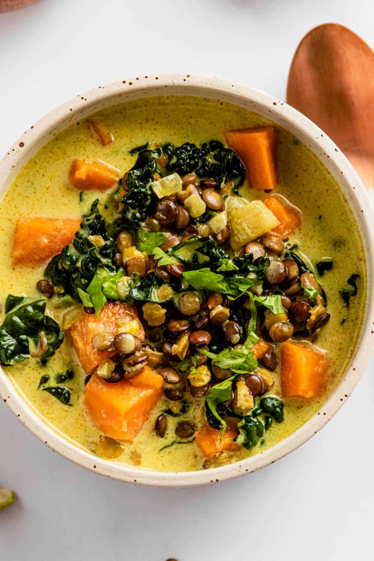 Vegan Sweet Potato Coconut Lentil Stew