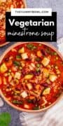 vegetarian minestrone soup pinterest