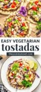 tostada recipe pinterest image